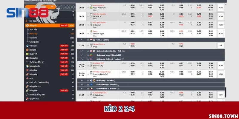 Kèo 2 3/4